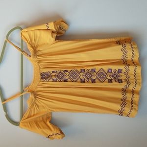 Flying Tomato Cold Shoulder Top - Girls M (7-8)